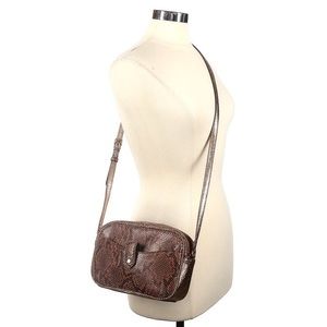 G.I.L.I. Got It Love It | NWOT Leather Snakeskin Crossbody Purse